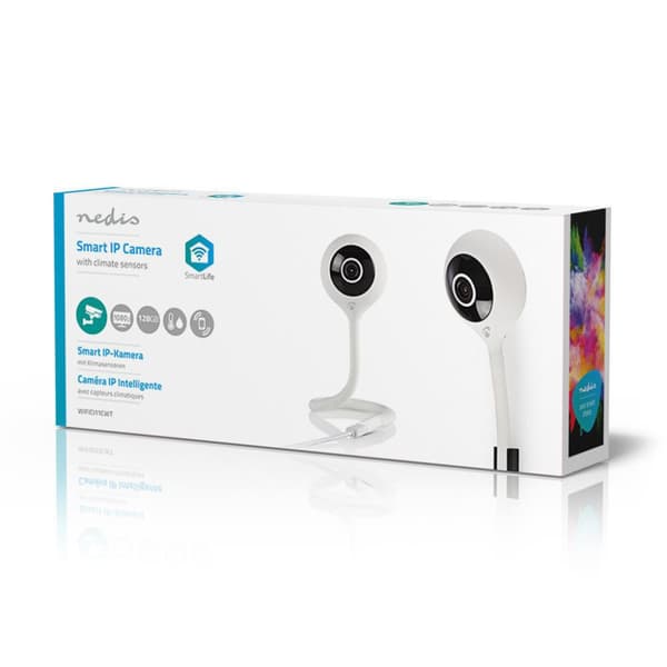Nedis WIFICI11CWT Wi-fi Smart IP-kamera Klimatsensor Full HD 1080p