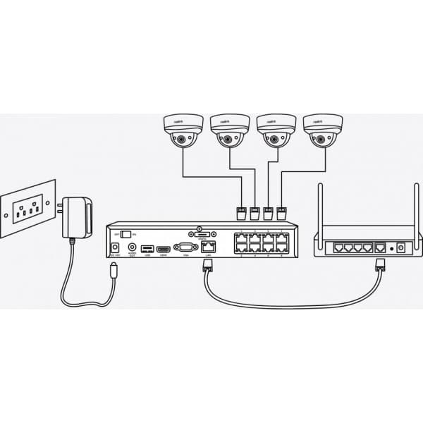 Reolink NVS16-8MB8 4K UltraHD PoE övervakningssystem