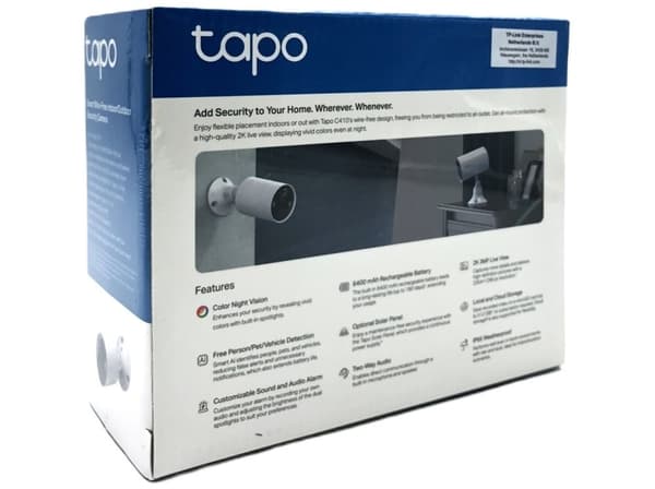 TP-Link Tapo C410 V1 network surveillance camera outdoor indoor 2304 x 1296