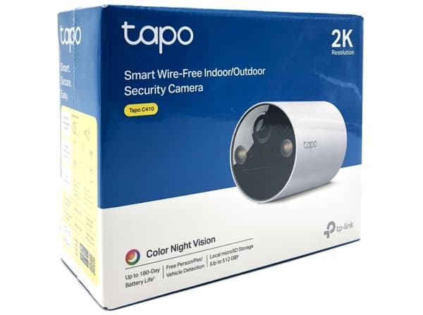 TP-Link Tapo C410 V1 network surveillance camera outdoor indoor 2304 x 1296 Valkoinen