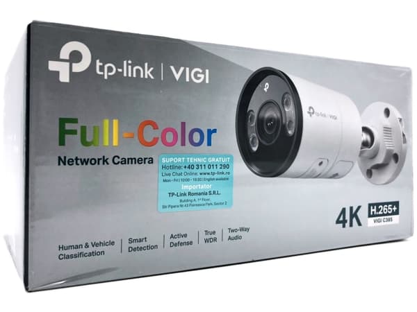 TP-Link VIGI C385 V1.6 Netværksovervågningskamera Udendørs 3840 x 2160 Hvid