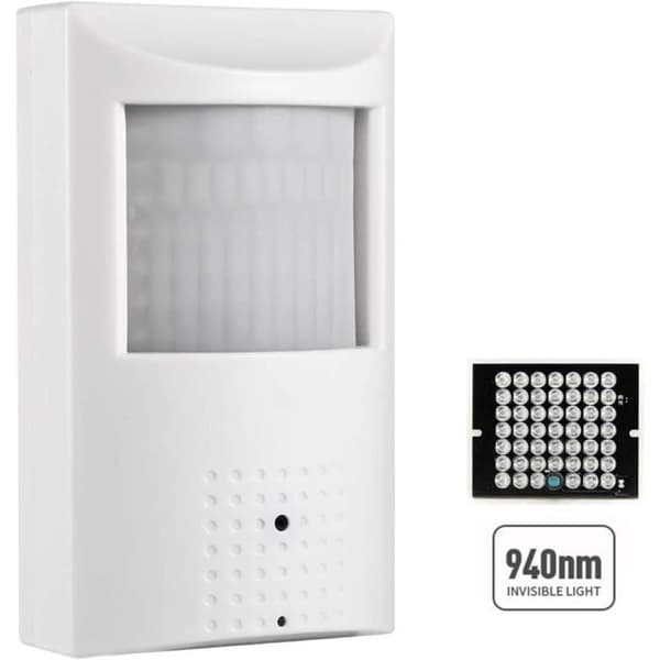 Revotech PoE 3MP PIR Pinhole IP-kamera, inomhus PoE CCTV säkerhetskamera med ljud, osynlig IR nattseende 940nm, television