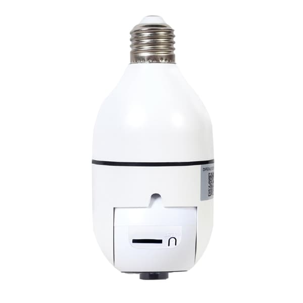 WiFi-kamera med E27-sockel, 1080p, roterande och Tuya-kompatibel
