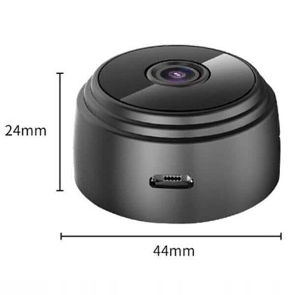 Mini WIFI Övervakningskamera | Trådlös 1080p HD Spionkamera med Vidvinkel och Magnetfäste