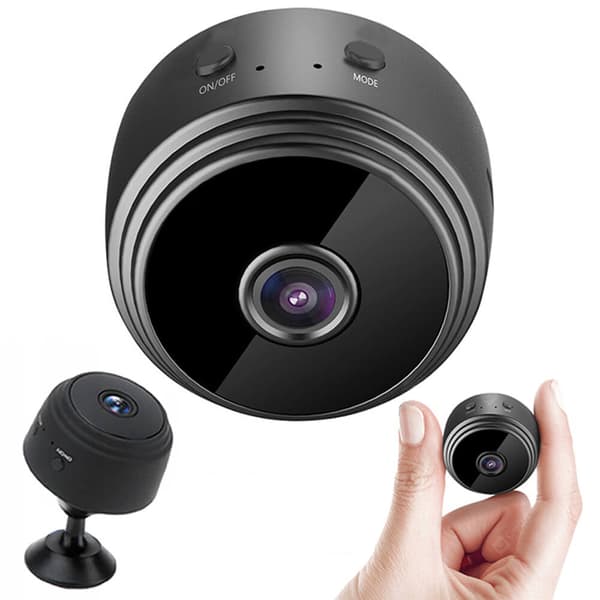 Mini WIFI Övervakningskamera | Trådlös 1080p HD Spionkamera med Vidvinkel och Magnetfäste