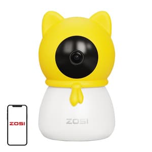 ZOSI 4MP HD 355° Elektronisk kamera/Nanny