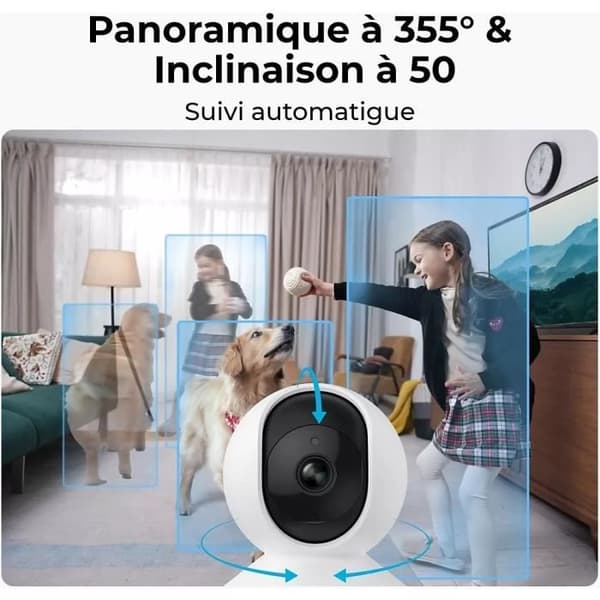 Inomhus kamera - REOLINK - E340 - Vit