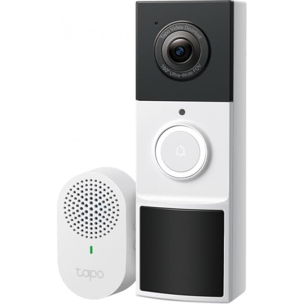 TP-Link Tapo D210 ovikellokamera musta, Valkoinen