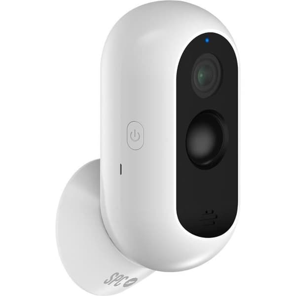 SPC Magnes 3 – Inomhus/utomhus WiFi övervakningskamera, 9600 mAh batteri, mörkerseende, IP65 vattentäthet och rörelsedetektion