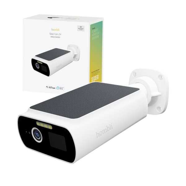 Hombli Smart Solar Cam 2K, valkoinen