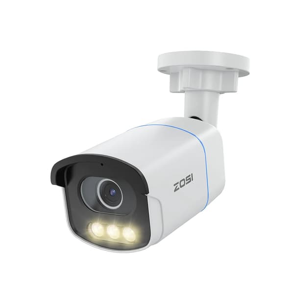 ZOSI C186 PoE Säkerhets-IP-kamera, Aurora Lux Äkta Färg Nattseende, F1.0 Bländare,C186 PoE
