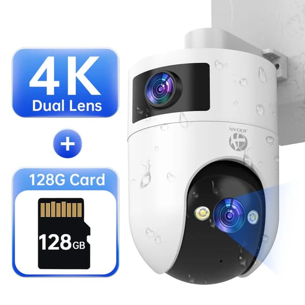 5K IP-turvakamera, 5,0 megapikseliä, värillinen yökuvaus,4K Lisää 128G, Eu plug in Finnish is "Eu-plugi".