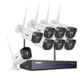 Miniatyrbillede 1 af 2: WiFi Videoovervågningssystem, 3MP Kameraer, 5MP Optagelsesopløsning,8 stk. Kameraer, 1t
