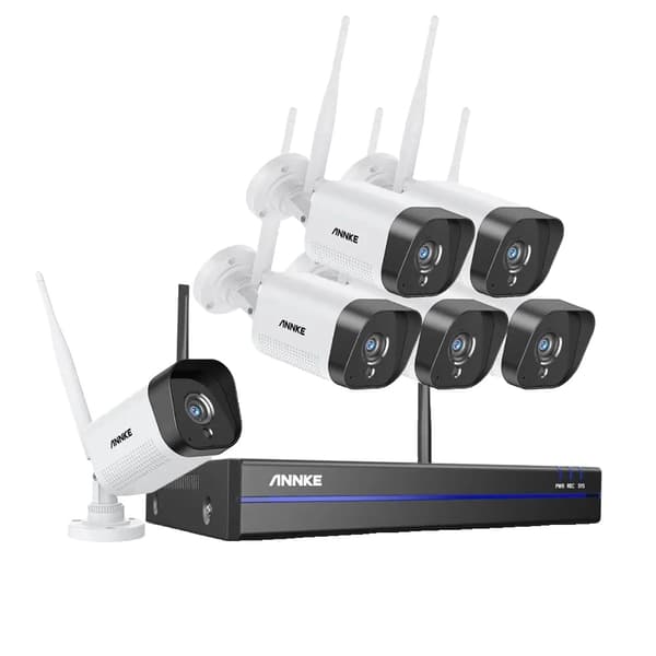 WiFi-videoövervakningssystem, 3MP-kameror, 5MP inspelningsupplösning,6st -kameror, 2t