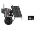 Miniatyrbild 1 av 2: Utomhus Solar 4K IP-kamera, Dubbelobjektivdesign, Färg-nattseende,4K Lägg till 128g