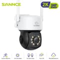 Miniatyrbillede 2 af 2: SANNCE Trådløst Sikkerhedskamera, 3MP Opløsning, 350° Panorama & 90° Tilt,1 stk. Kamera