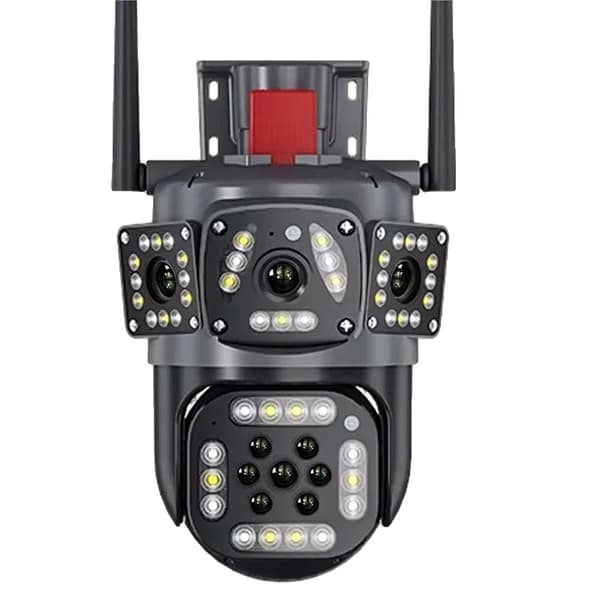 WiFi IP Kamera, 12MP 6K HD, AI Sporing,Kun kamera, EU -stik