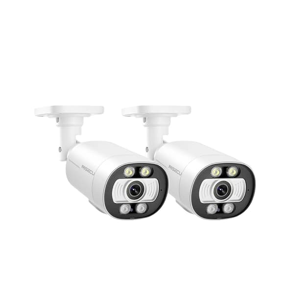 POE 5MP IP CCTV -kamera, värinäkö yötilassa, kaksisuuntainen ääni,2kpl POE 5MP kamera