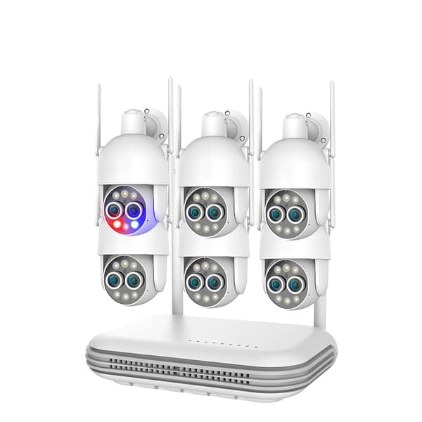 MISECU 8CH Trådløst Overvågningssystem, 8MP Opløsning, Smart AI Detektion,8CH NVR 6stk kameraer, Ingen