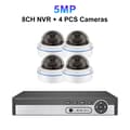 Pikkukuva 2 / 2: Verkkovalvontajärjestelmä, 4MP tai 5MP resoluutio, 8CH NVR useilla kameravaihtoehdoilla,8CH 5MP 4PCS 2.8MM