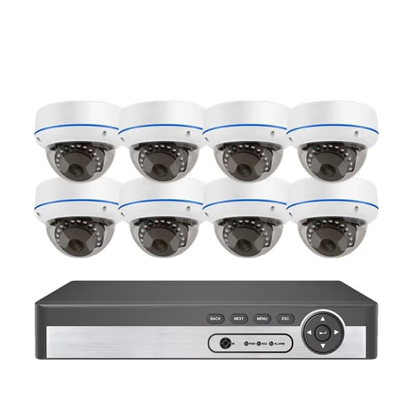 Verkkovalvontajärjestelmä, 4MP tai 5MP resoluutio, 8CH NVR useilla kameravaihtoehdoilla,8CH 4MP 8PCS 3.6MM