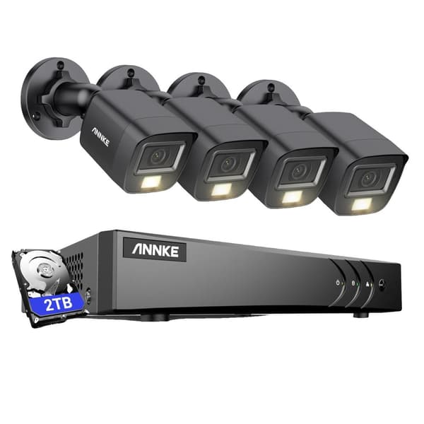 5MP Sikkerhedskamera System, H.265+ Kompression, IP67 Vejrbestandig Bedømmelse,2 TB