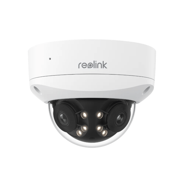 Reolink Dual-Lens PoE Sikkerhedskamera, 180° Synsfelt, 4K Opløsning,8 MP kamera
