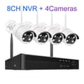 Miniatyrbild 2 av 2: Trådlöst säkerhetssystem, 8CH NVR, 5MP HD-upplösning,8CH NVR och 4 kameror, 3T（户外运动）