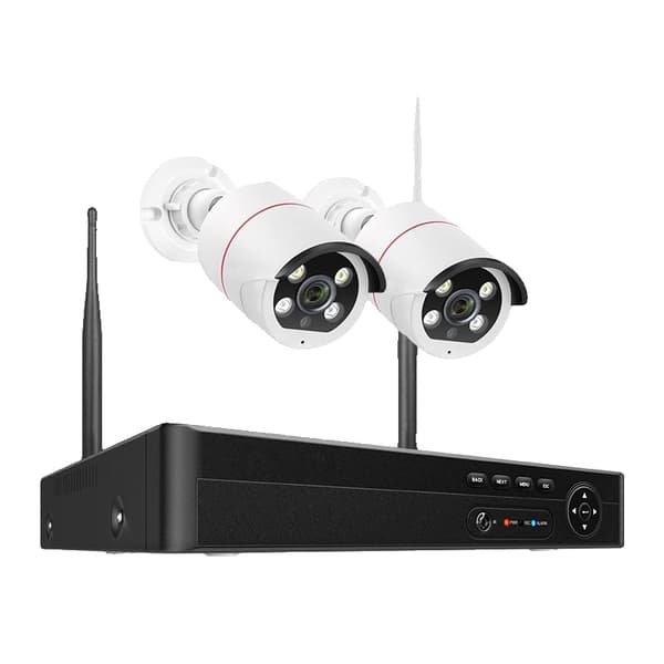 Trådløst sikkerhedssystem, 8CH NVR, 5MP HD opløsning,8CH NVR og 2 kameraer, 3T（户外运动）