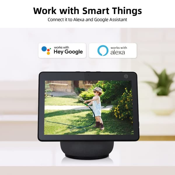Trådløst solkamera system, 3MP opløsning, Alexa- og Google Assistant-kompatibilitet, 240 dages batterilevetid