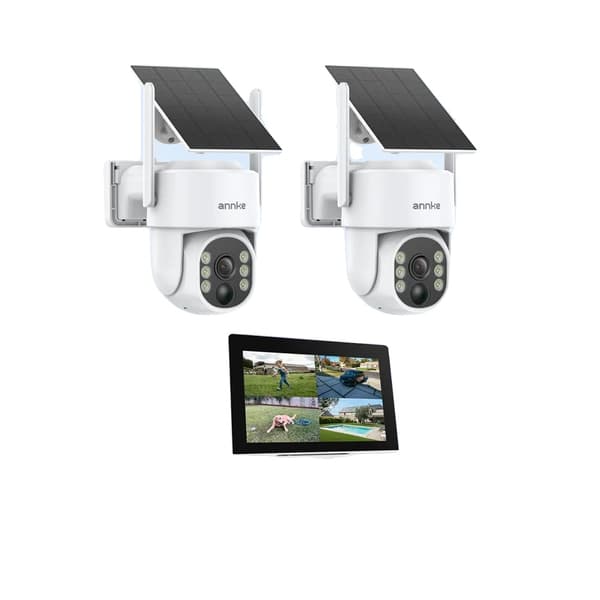ANNKE 4MP CCTV Sikkerhedssystem, To-vejs lyd, Bevægelserdetekteringsalarmer, Trådløs NVR