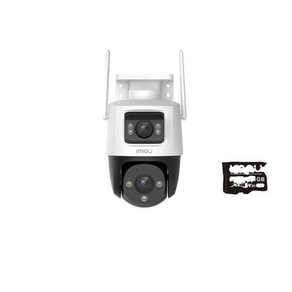IMOU Cruiser Dual 8MP Sikkerhedskamera, AI Menneske- og Køretøjsdetektion, 360° Synsvinkel,8 mp x 64G, EU stik