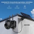 Miniatyrbild 3 av 5: Utomhus trådlös övervakningskamera, 5MP Ultra HD, solenergidriven, 360° synvinkel