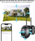 Miniatyrbild 5 av 5: Utomhus trådlös övervakningskamera, 5MP Ultra HD, solenergidriven, 360° synvinkel