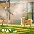 Miniatyrbild 3 av 5: AOSU PTZ Solkamera, 5MP HD-upplösning, 360-graders täckning, tvåvägsljud