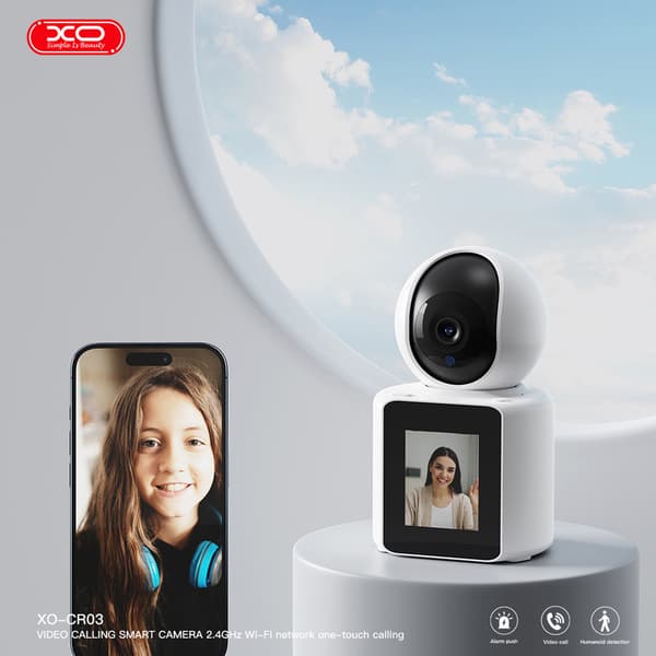 XO Wifi-videokamera med skærm til videoopkald og stemmeintercom
