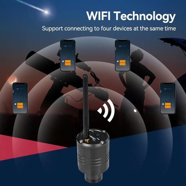 Svbony SC311 Teleskopkameror för astronomi, Trådlös kamera med WiFi-anslutning 4 punkter, CMOS-sensor IMX662, 32GB TF-kort för EAA