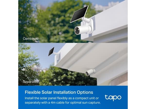 TP-Link Tapo C460 KIT, IP-säkerhetskamera, Utomhus, 3840 x 2160 pixlar, Intern, Vägg, Vit