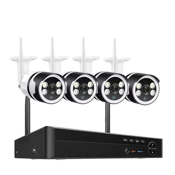WiFi IP-kamerasystem, 8CH NVR, 5MP upplösning, tvåvägsljud,8CH och 4 st 5MP kamera, 1T