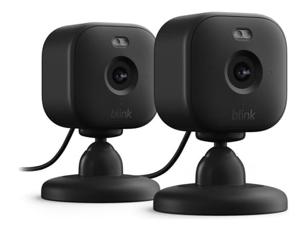 Blink Mini 2 - Nettverksovervåkingskamera - utendørs - værbestandig - farge (Dag og natt) - 1920 x 1080 - 1080p - lyd (en pakke 2) Sort