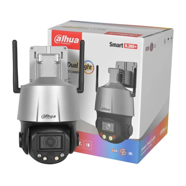 Dahua PTZ-kamera, 4MP resoluutio, 5x optinen zoom,2,7-13,5 mm, SD3C405DB-GNY-AW-PV