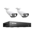 Miniatyrbillede 1 af 2: ZOSI PoE CCTV Kamera System, 8MP Opløsning, To-Vejs Lydsupport,Ingen, 2 stk. 8MP kameraer
