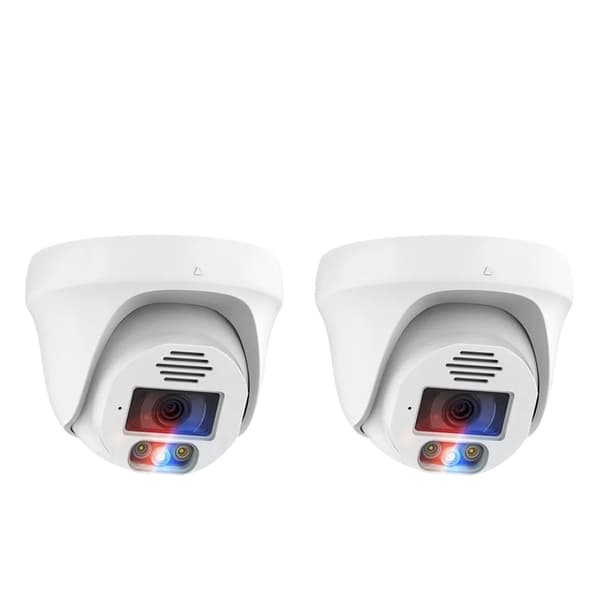 Techage-valvontakamerat, 4MP ja 5MP resoluutio, kupolimuotoilu,2KPL 5MP KAMERA B