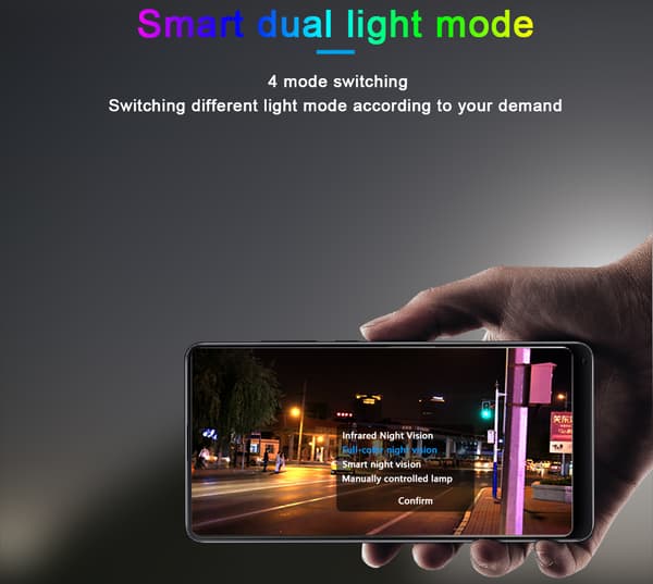 8MP WiFi Säkerhetskamera, 1080P Full-HD, Färg Nattseende,8MP, Eu plugg