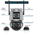Miniatyrbild 2 av 4: INN Kameraövervakning 4K upplösning 8 miljoner pixlar kameraövervakning dubbel polykrom ljust högupplöst dubbel skärm