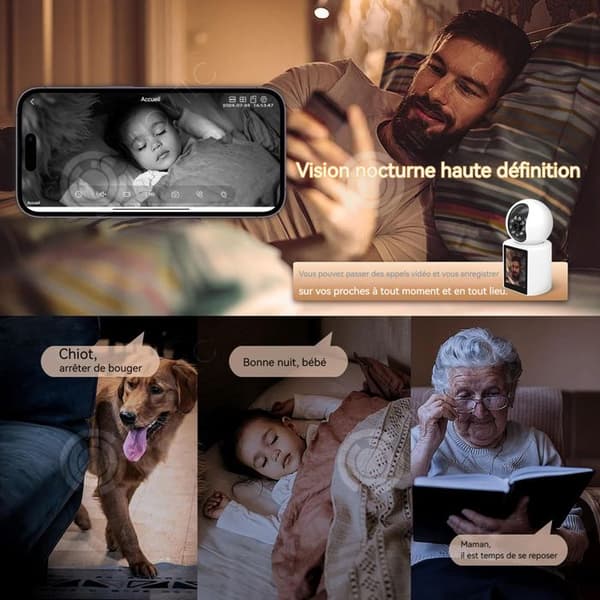 INN Inomhus wifi övervakningskamera 2 miljoner pixlar IPX66 PTZ 20m mörkerseende IR tvåvägs ljudövervakningskamera