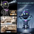 Miniatyrbild 3 av 4: INN Trådlös övervakningskamera robot 5g wifi 4k 360 grader tvåvägsljud nattseende övervakningsrobot monitor