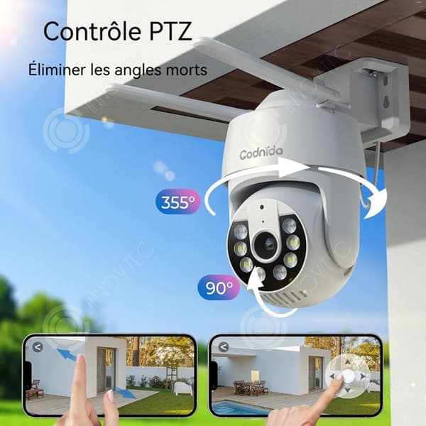 INN Övervakningskamera 5GWiFi 1080P Utomhuskamera AI Persondetektering Smart spårning Vattentät IP66 Tvåvägssamtal