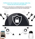 Miniatyrbild 4 av 4: INN Little Snowman 3D Navigationshuvud Sväng Vit 1080P HD WiFi-kamera 360° Panoramisk Säkerhetsövervakningskamera