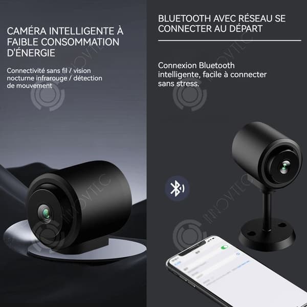 INN Kameraövervakning WiFi 300mAh HD övervakningskamera smart WIFI bluetooth nattsynskamera för hemmet